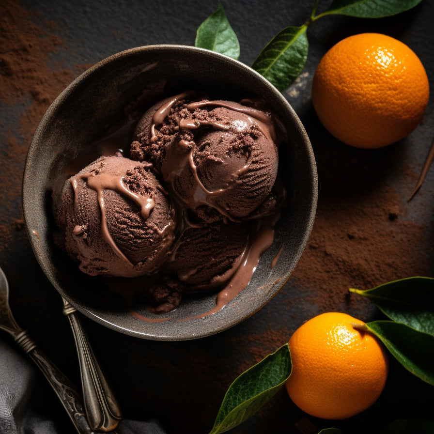 Dark Chocolate Orange Cold Love Ice Cream