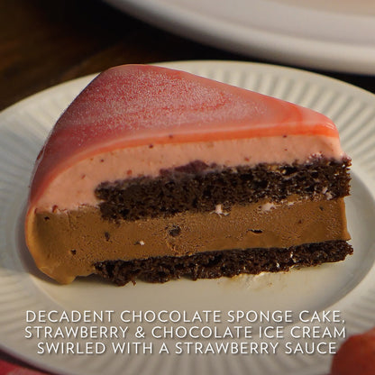 Chocolate Strawberry Ice Cream Cake