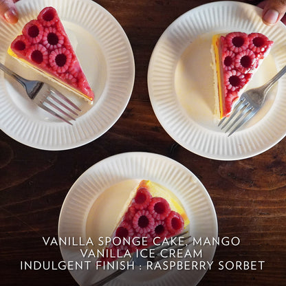 Mango Raspberry Vanilla Ice Cream Cake